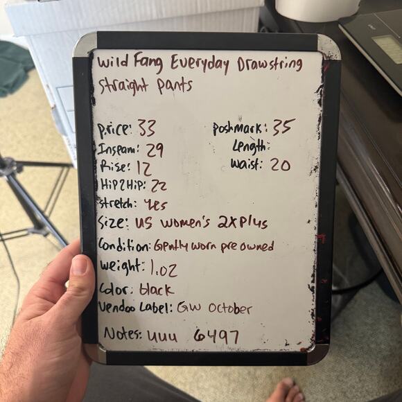 Wild Fang Everyday Drawstring Straight Pants US Women's 2X Plus - Picture 8 of 8